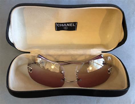 chanel sunglasses vintage rimless|CHANEL with Vintage Sunglasses for Women .